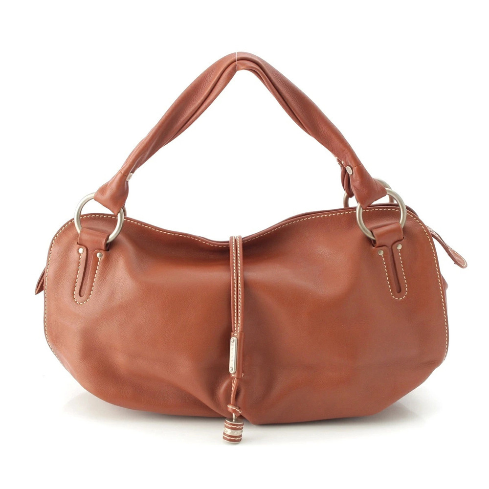 Celine Bittersweet Leather Handbag Brown